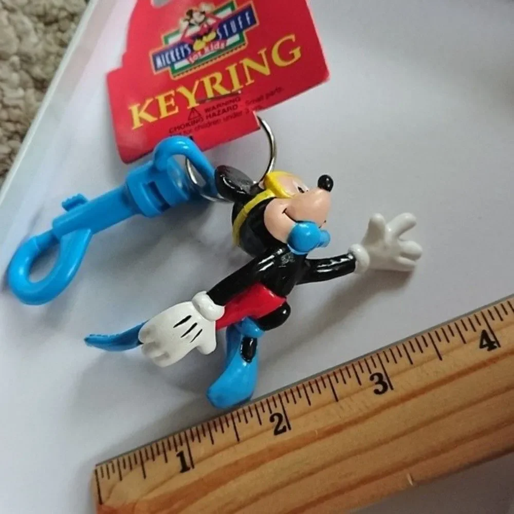 New vintage Mickey mouse snorkeling mask keychain with clip